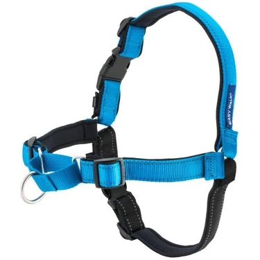 Deluxe Easy Walk Harness Mavi K pek G s Tasmas Small Fiyat