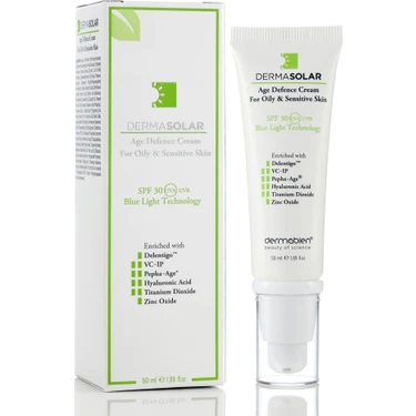 Dermasolar® Oily & Sensitive Skin (Yağlı ve Hassas Ciltler Için) Colourless