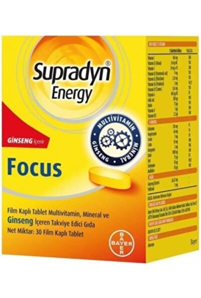 Supradyn Pharmaton Vitality 30 Kapsül + Energy Focus 30 Tablet