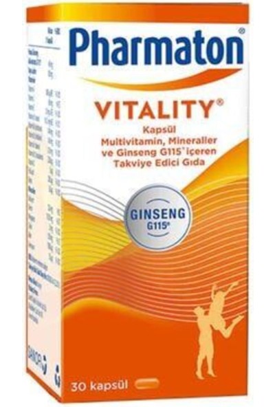 SANOFİ Pharmaton Vitality 30 Kapsül