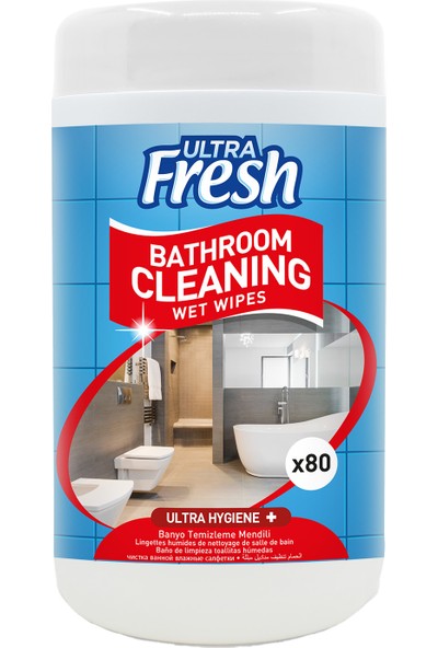 Ultra Fresh Banyo Yüzeyi Temizleme Mendili Kutulu 80 Yaprak