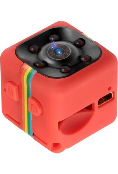 Prettyia SQ11 Hd 720 P Mini Spor Kamera Oto Gizli Dvr Dash Cam Ir Kamera Kırmızı (Yurt Dışından)
