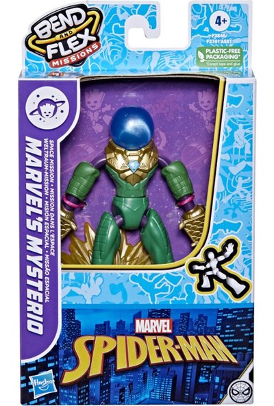 Captain Marvel Marvel Spider-Man Bend-Flex Missions Mysterio F3741-F3846