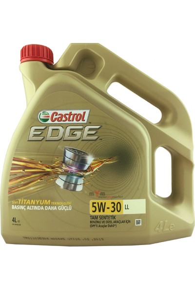 Castrol Edge 5W-30 Ll Motor Yağı 4 Litre (Üretim Yılı: 2022)
