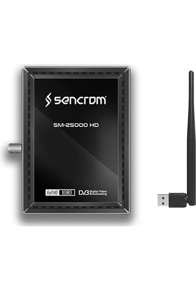 Sencrom Sm 2500 Full Hd Wi-Fi Antenli Youtube Free Ip