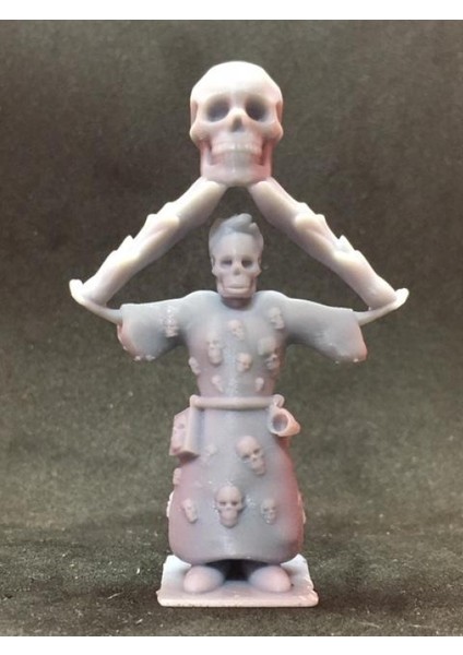 Kafatasları Ile Insan Büyücü Plastik Aparat