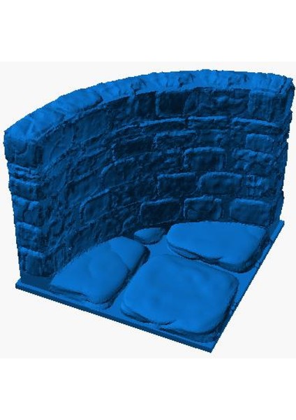 DUNGEON_WALL_CORNER_ROUND_2X2_A (Openforge 2.0 Uyumlu) Plastik Aparat