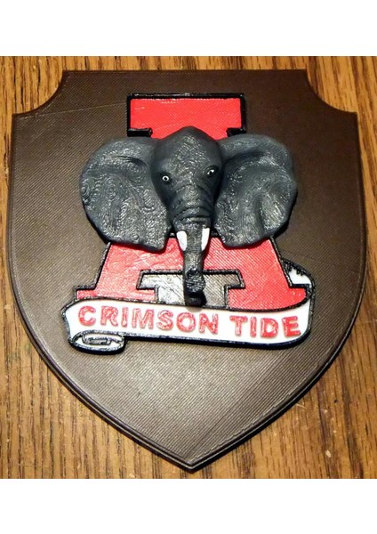 Alabama Crimson Tide Plaque Plastik Aparat