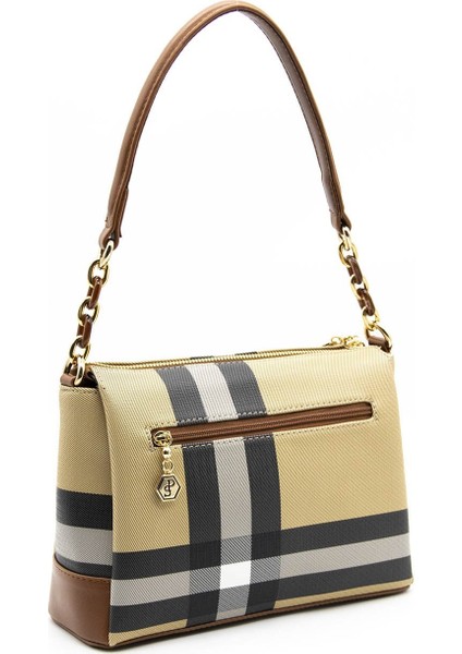 Silver Polo Kadın Çapraz Çanta Bej - Taba NV910 indirimleri