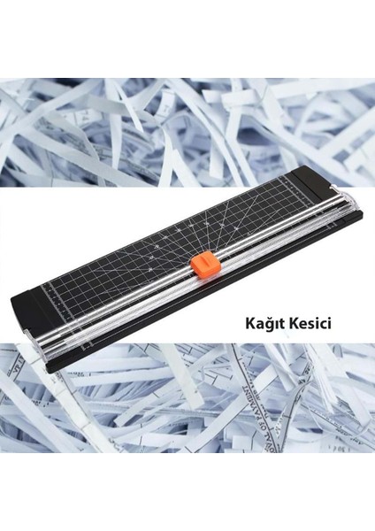 Sürgülü Giyotin A4 Kağıt Kesme Makinası