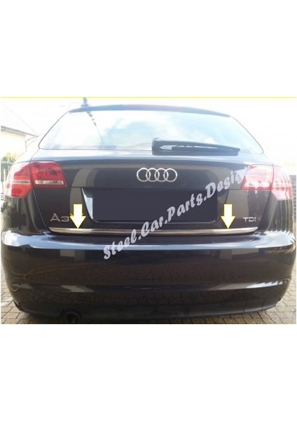 Audi A3 Krom Bagaj Alt Çıtası 2003-2012 Arası P. Çelik (8p)