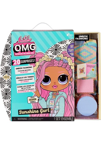 Surprise Omg Sunshine Gurl Moda Bebek 20SÜPRIZLI Bebek Seti Giydirme