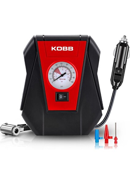 Kobb KB100 12VOLT 100 Psı Analog Göstergeli Hava Lastik Şişirme Pompası