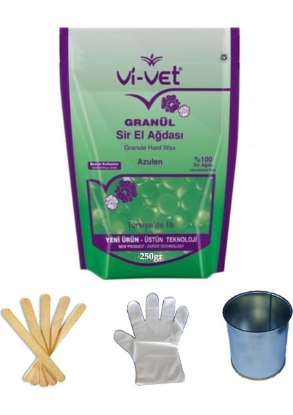 Vivet Granül Ağda Azulen Yedek 250 Gr (Boncuk Ağda) Cezve