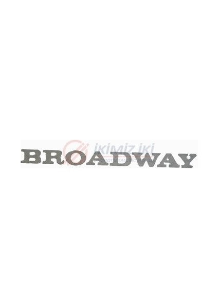 Bagaj Yazısı Arka Broadway Eski Model Kagıt R9