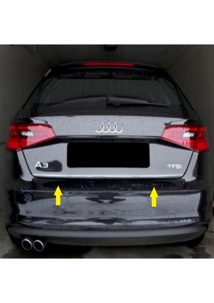 Audi A3 Krom Bagaj Alt Çıtası 2013> Paslanmaz Çelik