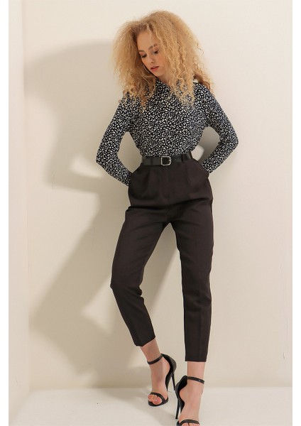 Kemerli Arka Lastik Pantolon modelleri