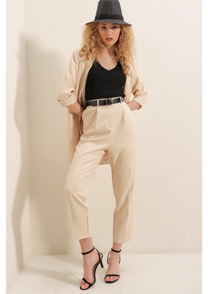 Kemerli Arka Lastik Pantolon fırsatları