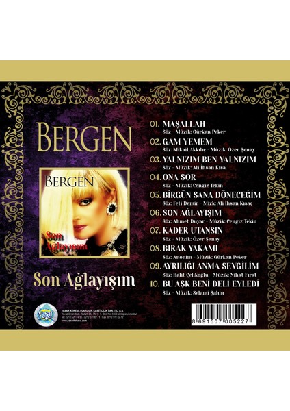 Bergen - Son Ağlayışım (Cd)