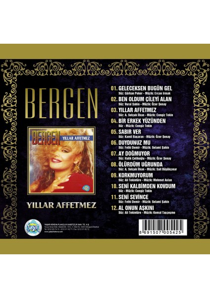 Bergen - Yıllar Affetmez (Cd)