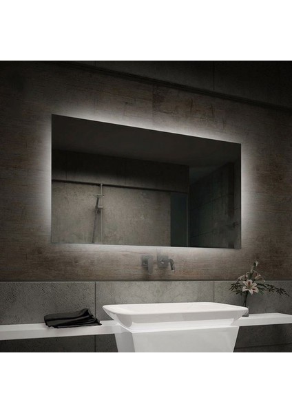 105X75 cm Ledli Ayna Dresuar Hol Koridor Duvar Salon Banyo Wc Ofis Çocuk Yatak Odası Boy