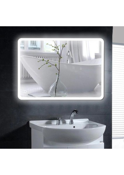 55X40 cm Ledli Ayna Dresuar Hol Koridor Duvar Salon Banyo Wc Ofis Çocuk Yatak Odası Boy fiyatları