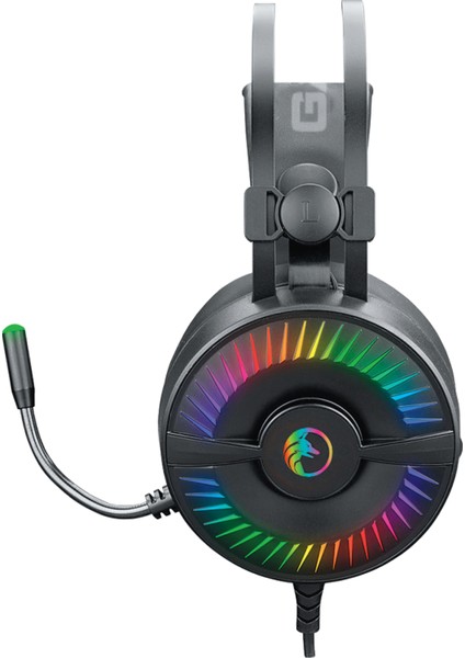 Vol-I Siyah USB 7.1 Version Rgb Ledli Gaming Oyuncu Mikrofonlu Kulaklık