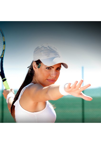 IP68 Su Geçirmez Spor Kulaklıklar Kemik Iletimli Kulaklıklar Kablosuz Bluetooth Yüzme Dalışı Için Açık Kulak Kulaklık (Yurt Dışından)