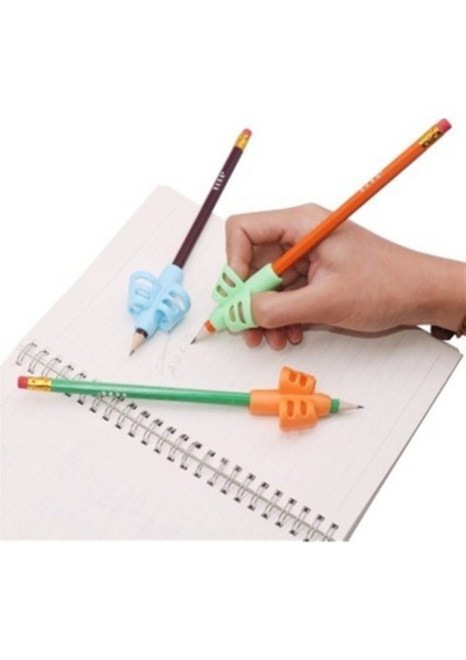Kalem Tutamağı ( Parmak Kelepçeli Kolay Kalem Tutamağı ) 3 Lü Set