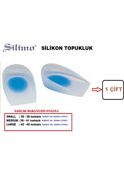 Topuk Tabanlık Silikon Topukluk Gizli Jel Yastık
