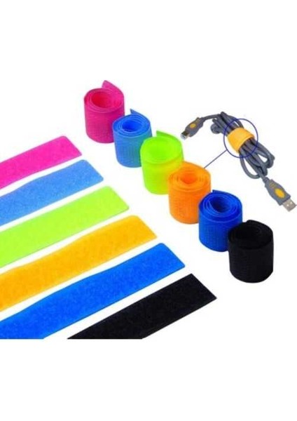 Kablo Düzenleyici Cırt Bant 6 Adet fiyatları