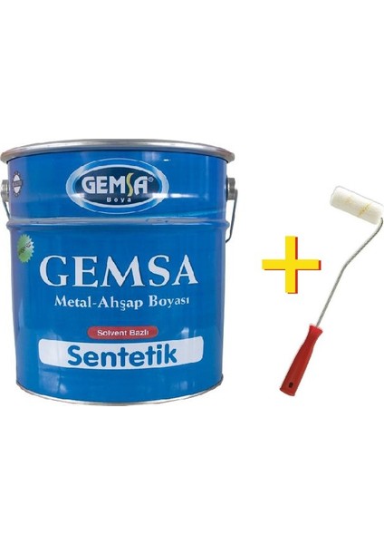 Gemsa Sentetik Son Kat Boya Solvent Bazlı 9 kg Koyu Kahve