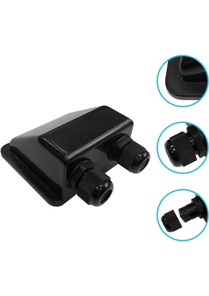 Tutma Spfluider Bağlantı Kutusu Çatı Kablo Rakoru Karavanlar Için Karavan Karavan Evrensel Yat Aksesuarları Siyah Güneş Paneli Abs fiyatları