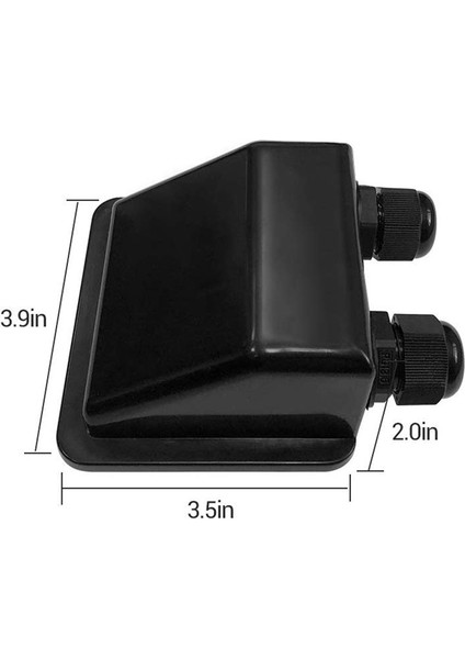 Tutma Spfluider Bağlantı Kutusu Çatı Kablo Rakoru Karavanlar Için Karavan Karavan Evrensel Yat Aksesuarları Siyah Güneş Paneli Abs fırsatları