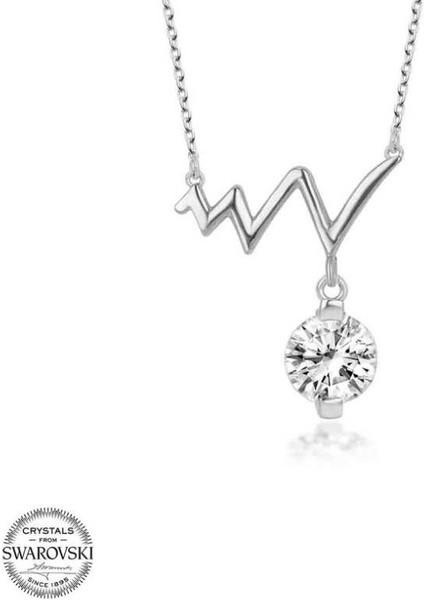 Swarovski Taşlı Ritim 925 Ayar Gümüş Kolye