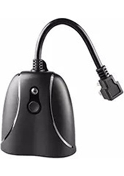 AB Adaptöre Uygun Su Geçirmez Wifi Bağlantılı Akıllı Fiş Soketi - Siyah (Yurt Dışından)