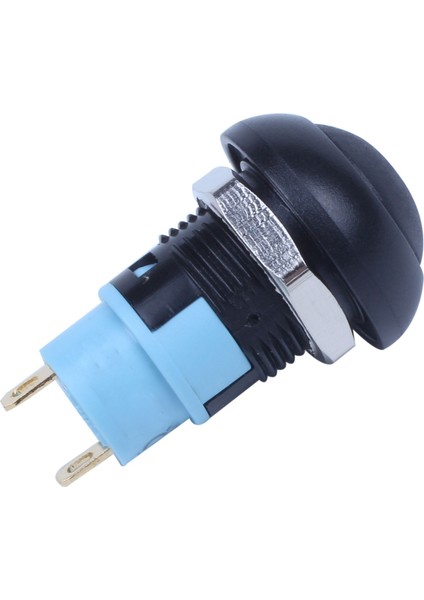 On-Off Mandal Suya Dayanıklı 12MM Basmalı Düğme Anahtarı Spst 2A IP67, Siyah modelleri