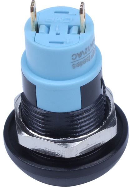 On-Off Mandal Suya Dayanıklı 12MM Basmalı Düğme Anahtarı Spst 2A IP67, Siyah indirimleri
