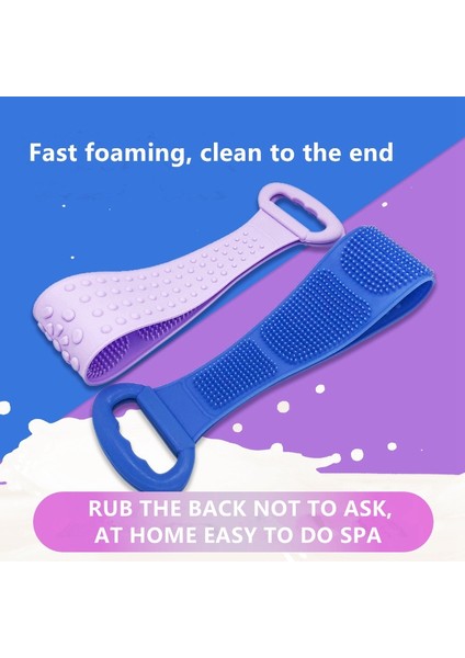 Silikon Jel Ovma Banyo Fırçası Şeridi Masaj Sırt Ovaları Banyo Bandı Artefakt Kül Morunu Ovuşturun fırsatları