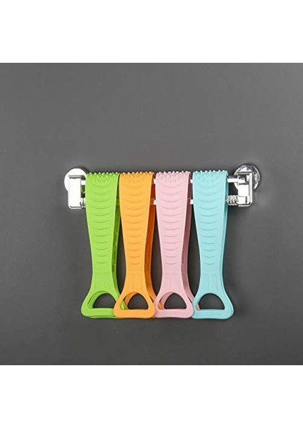 Srıwen 2020 Turuncu Silikon Banyo Vücut Fırçası, Peeling Uzun Silikonlu Sırt Temizleyici, Temizlemesi Kolay, Iyi Köpürüyor, Çevre Dostu