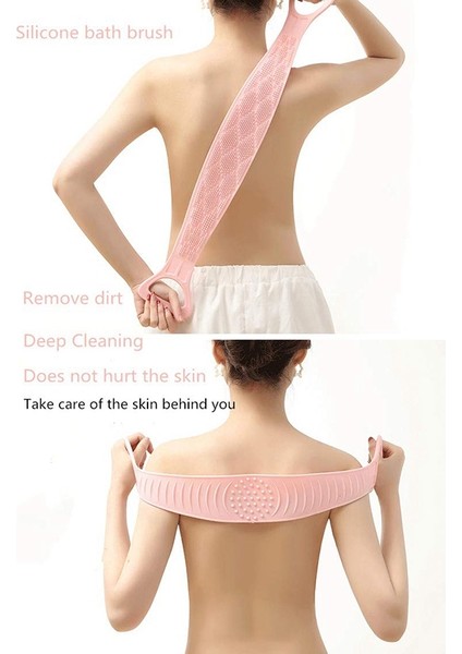 Srıwen 2020 Turuncu Silikon Banyo Vücut Fırçası, Peeling Uzun Silikonlu Sırt Temizleyici, Temizlemesi Kolay, Iyi Köpürüyor, Çevre Dostu fırsatları