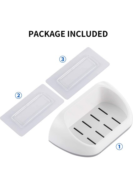 Sabunluk Tutacağı Yapışkan Duvara Monte Çift Sabunluk Tahliye ile Banyo Duşu Için Sabun Barı Kuru Temiz Tutun (Siyah) indirimleri