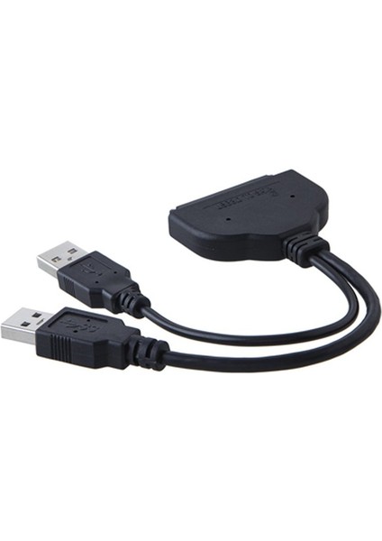 USB 3.0 - Sata 22PIN Veri Gelişmiş Güç Kablosu Adaptörü, 2.5 Inç HDD Sabit Disk Sürücü Kablosu, 0.15M/0.5FT, Siyah(Yurt Dışından)