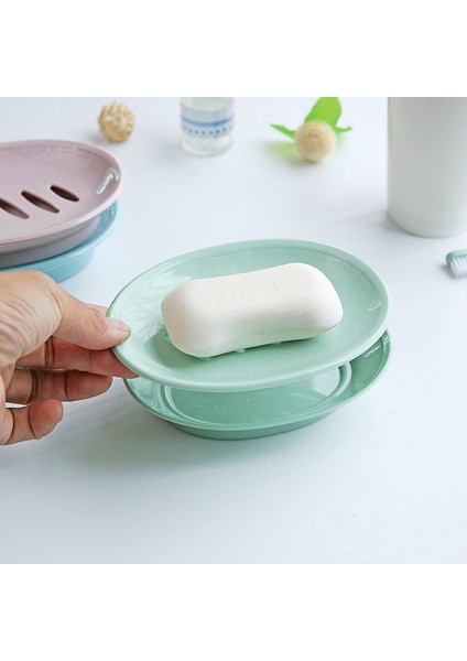 Banyo Sabunluk Kutusu Basit Tasarım Çift Katmanlı Sabun Sünger Bulaşıklık Yeşil fiyatları