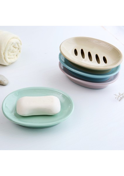 Banyo Sabunluk Kutusu Basit Tasarım Çift Katmanlı Sabun Sünger Bulaşıklık Yeşil modelleri