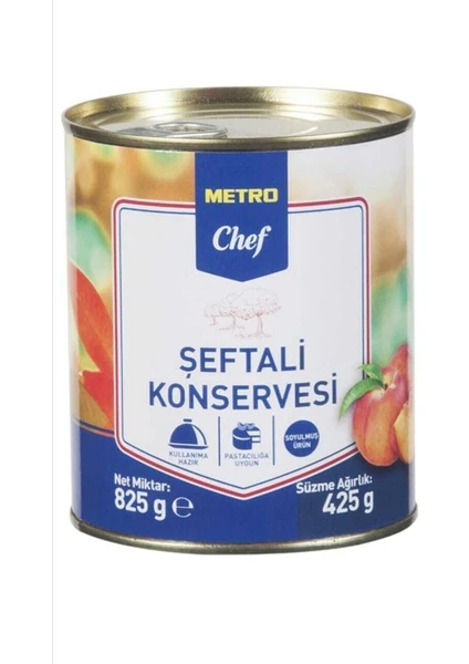 Metro Chef Şeftali Konservesi 825 gr