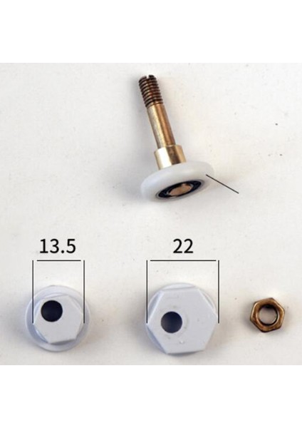8 Adet 27MM Çapı Çift Tekerlekli Yedek Duş Kapısı Rulosu Runner Wheel modelleri