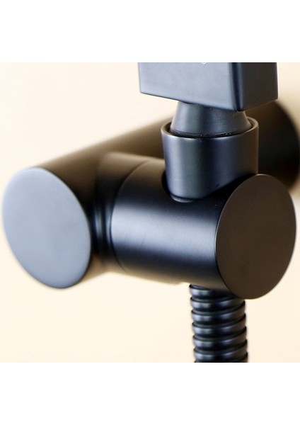 Banyo Duş Başlığı Braketi Pirinç Duvara Monte Siyah Dayanıklı Taşınabilir Duş Tutucu Banyo Aksesuarları