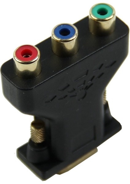 15 Pin VGA Erkek - 3 Rca Dişi M/f Adaptör Konektörü Dönüştürücü Siyah