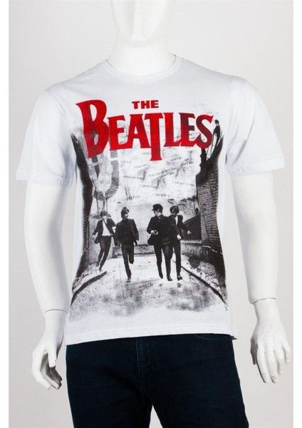 Dünyadan Hediyeler The Beatles Unisex Pamuklu Regular Fit Tişört Large